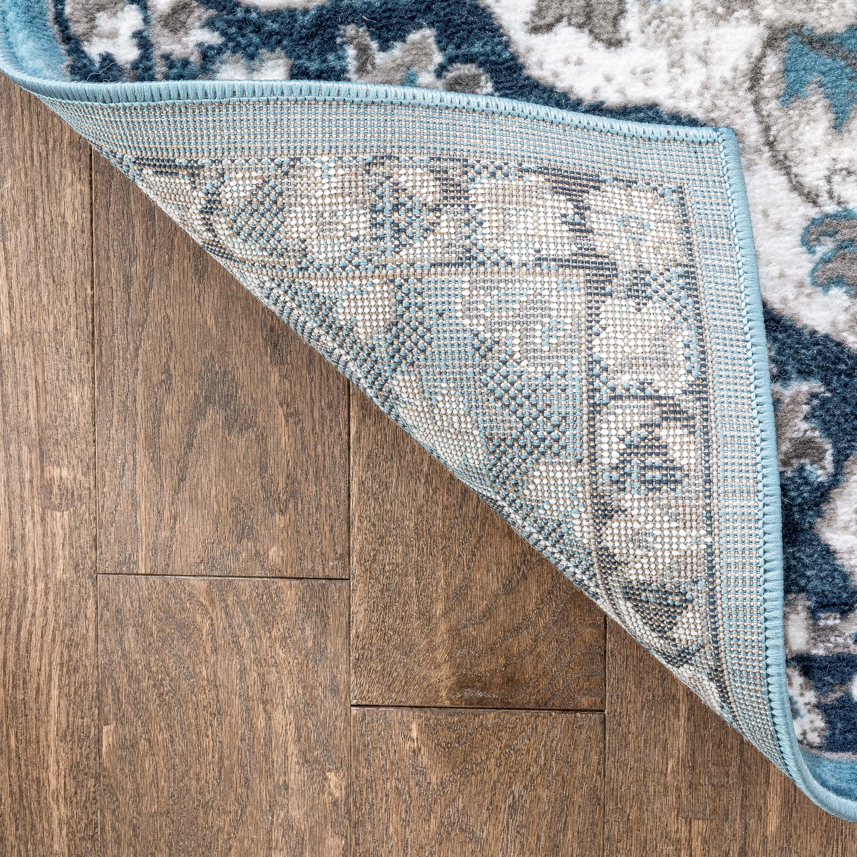 Well Woven Granda Blue Traditional Oriental Medallion Floral Runner Rug 2x7 (2'3" x 7'3")
