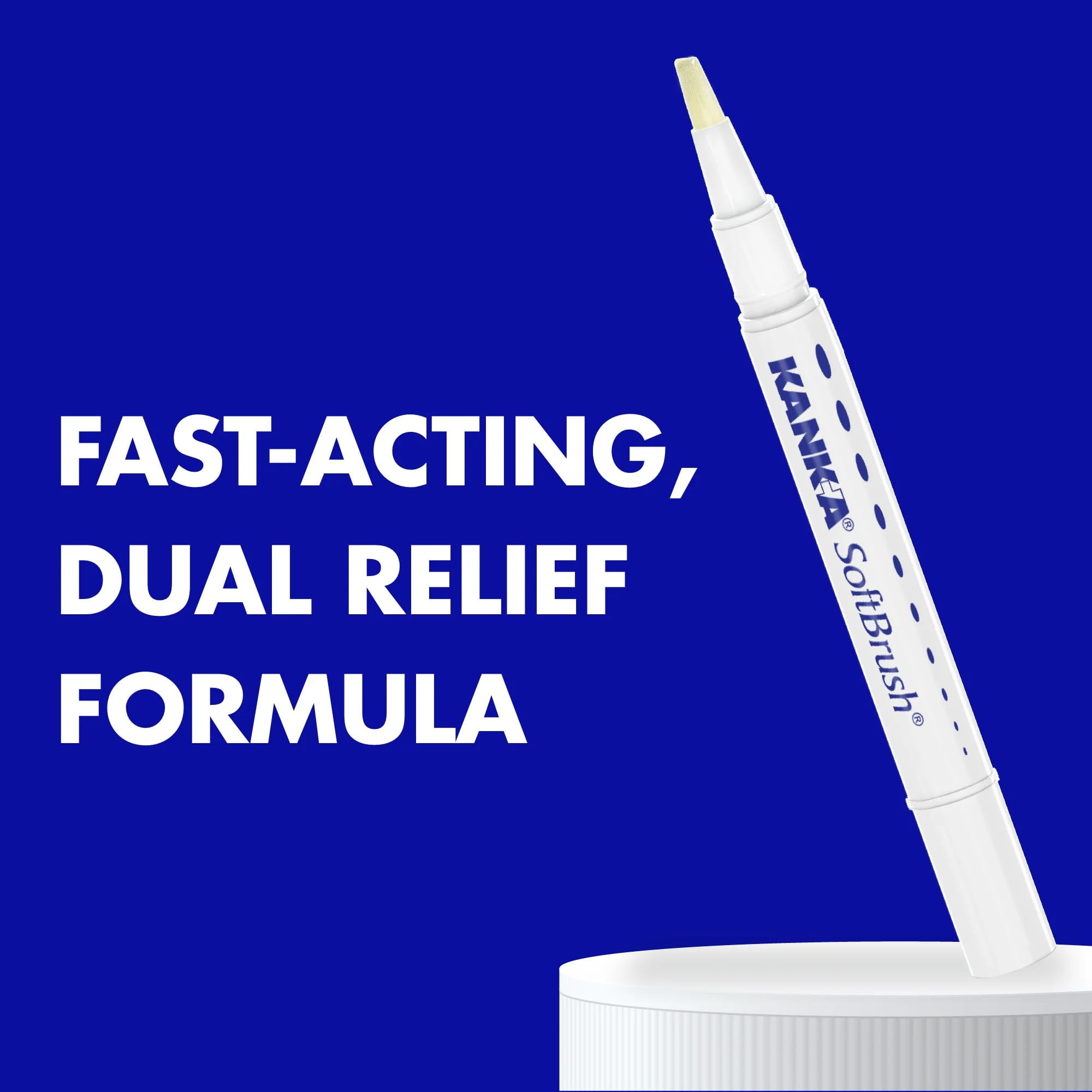 (2 pack) Kank-A Oral Pain Relief Gel with SoftBrush Applicator, .07 oz