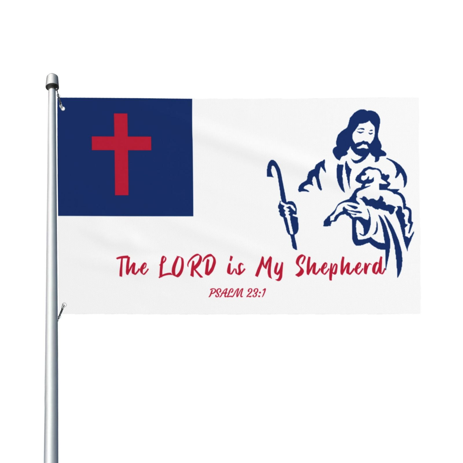 VIVACITE Christian Flag 3x5 Garden Decor Outdoor Patio Decor Front