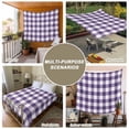 thumbnail image 6 of Purple Checkered Large Tapestry for Bedroom Wall Hanging Tapestry, Farmhouse Buffalo Plaid Ceiling Backdrop Tapestries Poster Blanket Wall Decor for Teens Room Living Room Dorm 85" x 90", 6 of 8