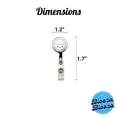 thumbnail image 4 of Kawaii White Rice Bowl Retractable Reel ID Badge Key Card Name Tag Holder with Clip, 4 of 7