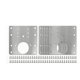 thumbnail image 4 of 6 placas de reparación para bisagras de armario, placa de fijación de bisagras, kit de reparación de bisagras de puerta de acero inoxidable con tornil, 4 of 9
