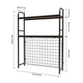 thumbnail image 2 of 29.5*7.9*38.6inch DIY Bookcase 2-Tier Rack Countertop Display Shelf Adjustable Multipurpose Holders for Office, Living Room, Bedroom, Kitchen, Dorm, 2 of 23