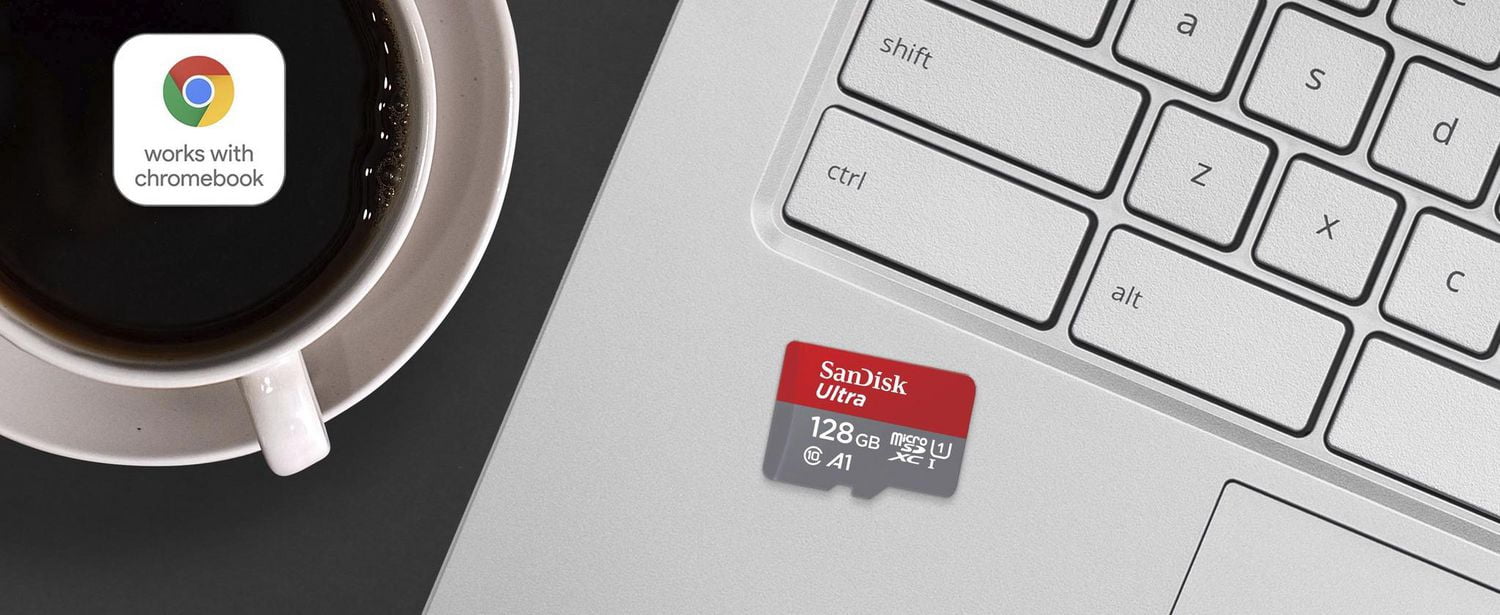 SanDisk Ultra® microSDXC™ UHS-I card, 128GB* for Chromebook™