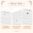 thumbnail image 6 of Harper & Bright Designs 36" Bathroom Vanity with Sink, Bathroom Storage Cabinet with Drawers, Single Sink Bathroom Vanity, White, 6 of 16