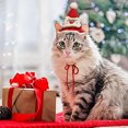 thumbnail image 3 of Festive Pet Christmas Hat Knitted Santa Cap Holiday Dress Up Winter Warm Accessory for Small Dogs and Cats, 3 of 5