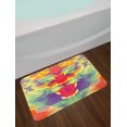 thumbnail image 2 of Safari Bath Mat, Polygonal Lion Face with Geometric Shades and Effects Exotic King of Jungle Theme, Non-Slip Plush Mat Bathroom Kitchen Laundry Room Decor, 29.5 X 17.5 Inches, Multicolor, Ambesonne, 2 of 2