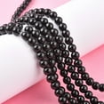 thumbnail image 4 of 10Strand Synthetic Black Stone Beads Strands Dyed Round Black 6mm Hole: 0.8mm 62pcs/strand 14.5~15 inch, 4 of 6