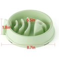 thumbnail image 2 of Cuenco de alimentación lenta para perros, platos de alimentación más lentos para mascotas (diámetro 6,5 x 1,8 pulgadas), alimentador lento sin asfixia con divertidos huesos de pescado (Verde）, 2 of 5