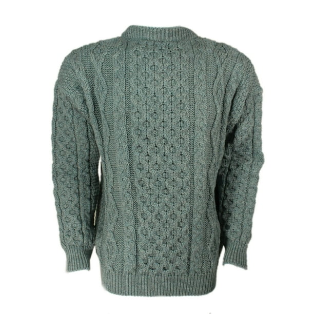 Kerry Woollen Mills - New Aran Sweater 100% Wool Unisex Made in Ireland ...
