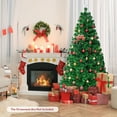 thumbnail image 3 of Gymax 7Ft Pre-lit Optical Fiber Christmas Tree w/ Colorful LED Lights Stand, 3 of 10