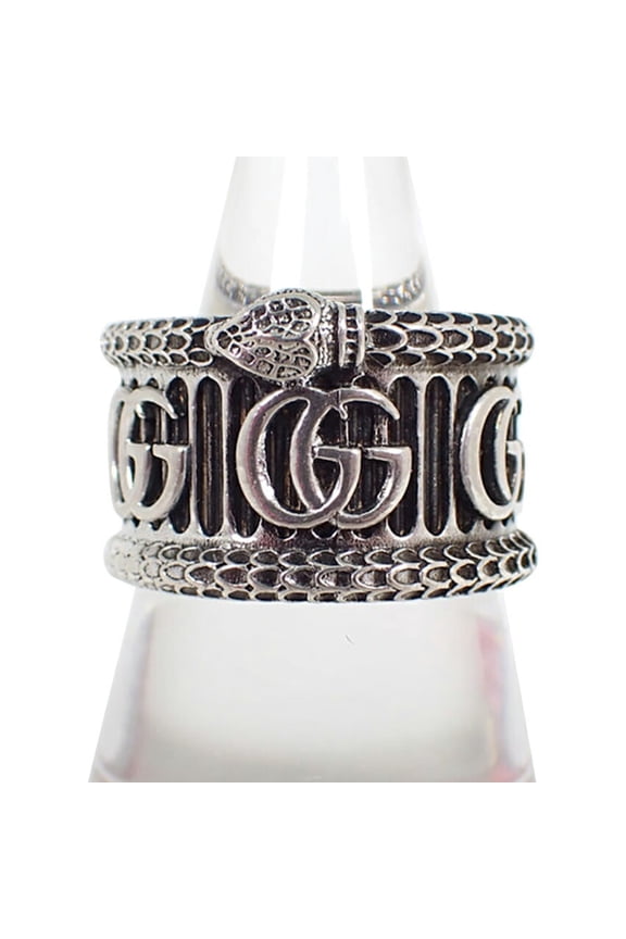 Pre-Owned GUCCI 925 Snake Ring, Size 16