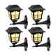 thumbnail image 1 of Farol Solar De Pared, Paquete De 4 Unidades Belug, Negro, 1 of 5