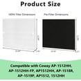 thumbnail image 3 of 2 AP-1512HH Filter Replacement for Coway Airmega AP-1512HH, AP-1512HH-FP, AP-1518R, AP-1519P Air Purifier with 4 Carbon Filters, Replace Parts # 3304899, 3 of 7