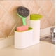 thumbnail image 5 of Soporte de Esponja para Fregadero de Cocina con Dispensador de Jabón, Dispensador de Jabón, Estante de Fregadero, portaestropajos de Cocina de plástico, 5 of 5
