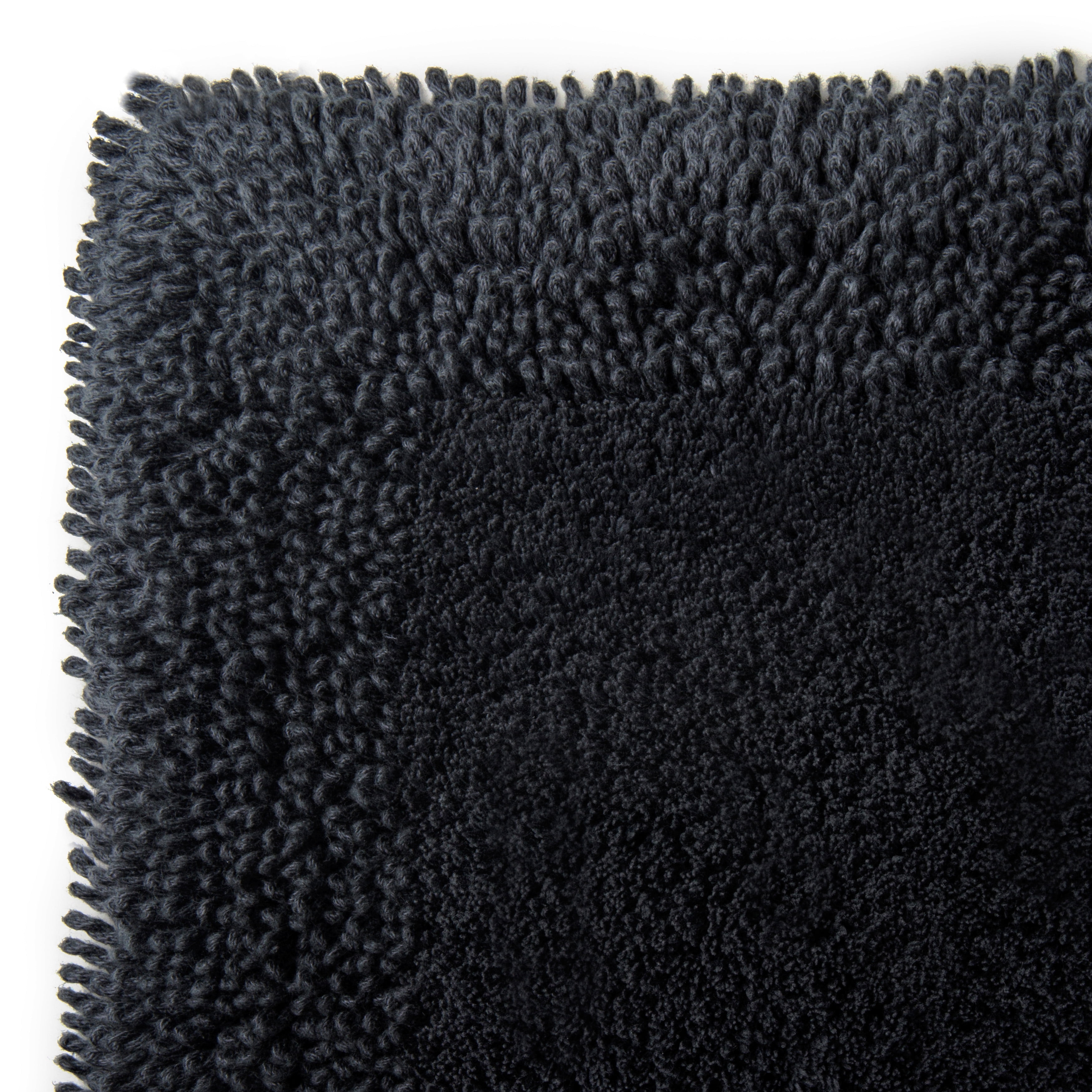 Hotel Style Cotton Blend Solid Bath Rug, 17 in x 24 in