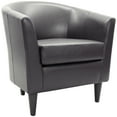 thumbnail image 7 of Fox Hill Trading Marlee Faux Leather Club Chair, Black, 7 of 7