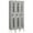 Gray, variant on 12" Wide Single Tier Vented Metal Locker - 3 Wide - 6 Feet High - 12 Inches Deep - Tan - Unassembled