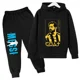 thumbnail image 3 of Conjunto de sudadera con capucha para niños y pantalones deportivos de 2 piezas para niños y niñas Ropa infantil con estampado de Messi Ropa de bebé, 3 of 5