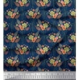 thumbnail image 1 of Soimoi Poly Georgette Fabric Leaves & Floral Artistic Print Fabric by The Yard 52 Inch Wide, 1 of 3