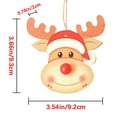 thumbnail image 3 of Fiudx Colgante de Árbol de Navidad, Diseño de Madera Tallada a Mano, Ambiente Festivo, Decoración Navideña Única, Accesorio para Fiestas En Casa, Perfecto para Celebraciones Familiares, Tamaño de Col, 3 of 3