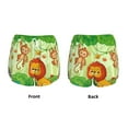 thumbnail image 5 of Vsdgher African Animals in the Jungle Print Women's Running Double Layer Shorts High Waisted with Pockets Elastic Yoga Workout Athletic Gym Sports, 5 of 8