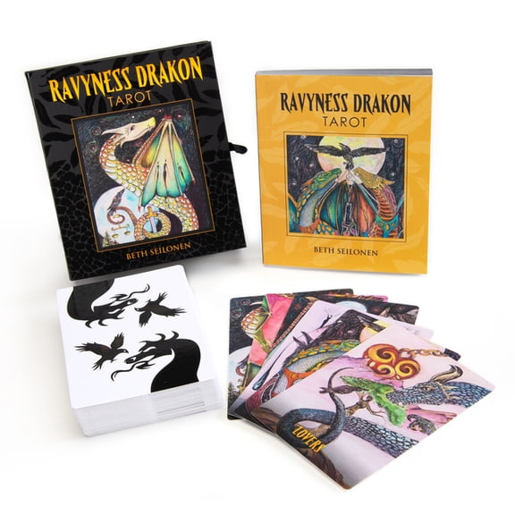 Ravyness Drakon Tarot: (Tarot Kit Box Set with 78 Cards and Guide Book), (Paperback)