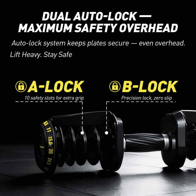 Adjustable Dumbbells Pair,  95lb Pair Dumbbell Set with Quick-Select Weights  for Home Gym Strength Training