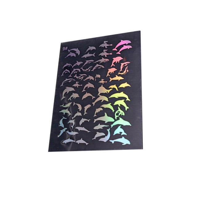 Toystoory Pegatinas transparentes Calcomanías para diarios Kits de álbumes de recortes para hacer tarjetas Delfín Type2 NO2
