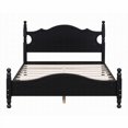 thumbnail image 2 of Full Size Wood Platform Bed Frame with Black Finish,No Box Spring Needed for Bedroom, 2 of 17