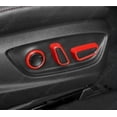 thumbnail image 5 of WEISIPU 6Pcs For Toyota Camry 2018-2023 ​Glossy Red Inner Seat Adjust Knob Cover Trim, 5 of 5