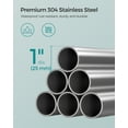 thumbnail image 4 of SONGMICS Corner Shower Caddy Tension Pole, 4-Tier Rust-Resistant Shower Organizer, Shower Shelf, Drill-Free, 35.8 to 118.1 Inches, Height Adjustable Trays, for Bathroom, Cloud White, 4 of 6