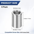 thumbnail image 3 of Espaciadores de acero inoxidable Uxcell 8Pcs M6 6mm ID x 10mm OD x 15mm l para tornillos y pernos, 3 of 6