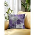 thumbnail image 2 of Outdoor Pillows Waterproof, Purple Grey Bedding Throw Pillows with Insert for Couch Sofa Bed, Modern Oil Painted Abstract Art Aesthetics 16x16 Inch Pillowcases Decorative Patio Pillow Set of 1, 2 of 8