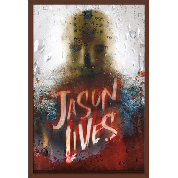 Friday The 13th - Jason Lives Wall Poster, 22.375" x 34", Framed