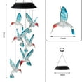 thumbnail image 2 of Solar Hummingbird Wind Chime Lights - 7 Color Changing Outdoor Decor with Auto On/Off for Garden & Patio, 2 of 7