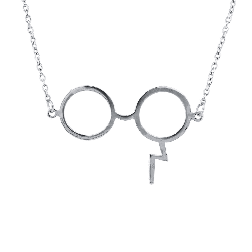 AFFY Harry Potter Glasses Lightning Bolt Open Ring in 14K Gold Over Sterling Silver 