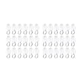 thumbnail image 1 of LOVEVER 100 Pcs Curtain Tack Roller Curtain Rail Pulley Track Curtain Pulley with Hook, 1 of 9