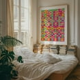 thumbnail image 3 of Love in Patterns - India Digital Art Pattern Geometric Pop Art Modern Art Abstract Oak Framed Wall Art Print 11 x 14 inches, 3 of 12