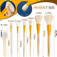 thumbnail image 3 of 7 Pieces Paint Brushes for Acrylic Painting Mop Brush with Wooden Handle Crafts Face Body Art Oil Painting, 3 of 6