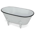 thumbnail image 1 of Cheungs 5129L-W Baignoire Décorative en Métal Blanc, 1 of 3