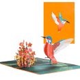 thumbnail image 2 of 3D Pop Up Hummingbird Birthday Card with Envelope Animal Greeting Cards Handmade Gift Mothers Day Anniversary for Wife Women Mom Gao Jinjia LED, 2 of 2