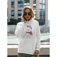 thumbnail image 2 of Fashion French Bulldog  Hoodie Women -Image by Shutterstock, Female 5X-Large, 2 of 4