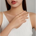 thumbnail image 4 of Sonducket Anillo de mujer Chapado en plata Anillos de moda Decoraciones de circón Joyería de novia para citas Adornos de joyería Presente Ropa, zapatos y accesorios Miscelánea chapado en oro Talla 5, 4 of 6