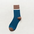 thumbnail image 2 of Tiqkatyck Compression Socks Clearance, Men's Autumn and Winter Versatile Patchwork Retro Trend Sweat Absorbing Breathable Cotton Socks Business Socks Warm Socks Compression Socks for Women Blue A, 2 of 3