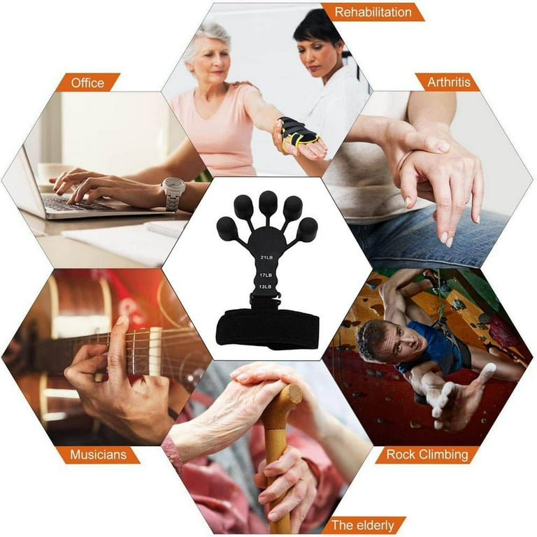 Finger Strengthener Grip Strength Trainer 6 Resistant Level Finger