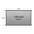thumbnail image 4 of VIYODAVID Pantalla de Proyector Montada en la Pared Gris Tela Reflectante Resistente a la Luz 120 inch para Cine en Casa Exterior, 4 of 7