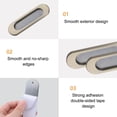 thumbnail image 4 of Gumesh Adhesive Sliding Door Handle, 6 inch Embedded Flat Pull for Cabinet & Closet, No-Drill Aluminum Drawer Pull for Glass/Mirror, 4 of 7