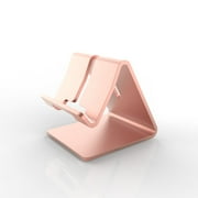 insten Aluminum Metal Desktop Dock Cradle Station Bracket Holder for Smartphone Cell Phone Tablet iPhone XS X 8 7 Plus SE Samsung Galaxy S9 S9+ S8 S8+ J7 - Rose Gold