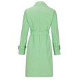 thumbnail image 5 of Black and Friday Clothing Sales Idoravan Trench Coats for Women Plus Size Fashion Women Casual Solid Color Coat Long Sleeve Overcoat Tops Winter Outwear Green L, 5 of 6